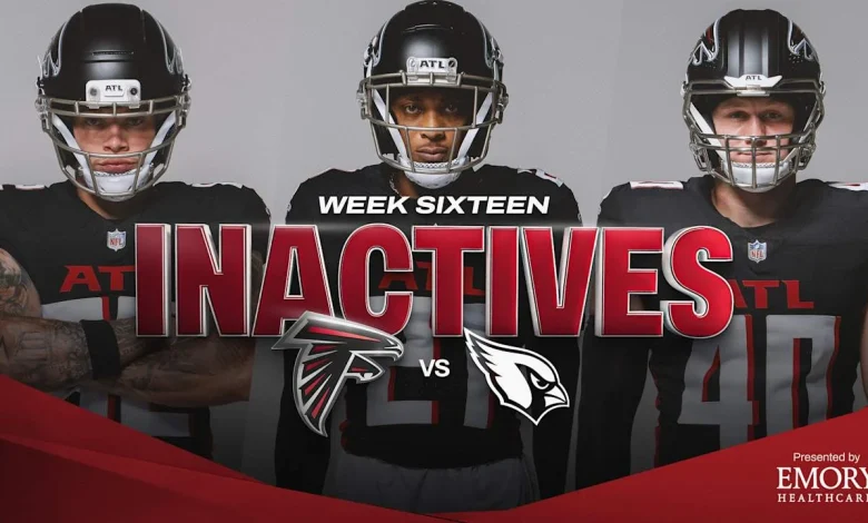 Atlanta Falcons inactives for Week 16 vs. Arizona Cardinals