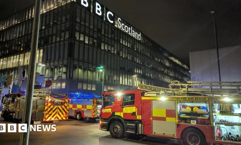 BBC Scotland HQ evacuated after fire breaks out