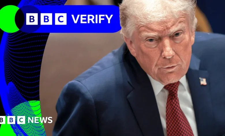 BBC Verify Live: Fact-checking Trump denying saying he had 'no problem' releasing boat strike video