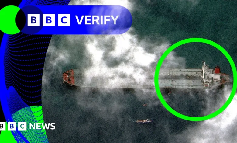 BBC Verify: Satellite image shows first Venezuela-linked tanker seized by US is now off Texas
