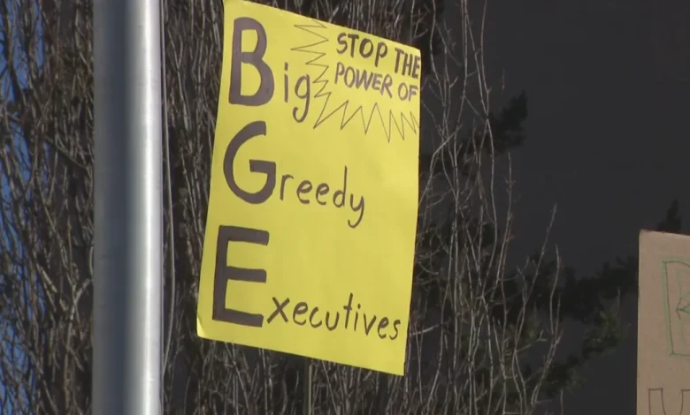 Baltimore residents rally against BGE rate hikes, demanding public utility options