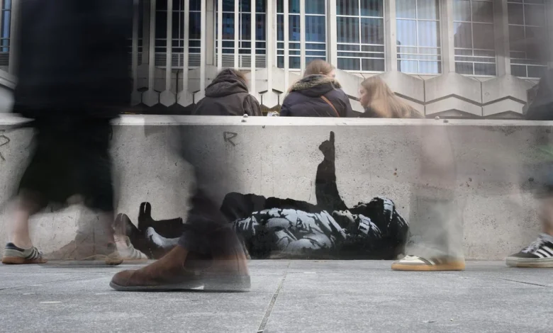 Banksy unveils new art in London