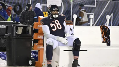 Bears RT Darnell Wright catches illness, listed as questionable for 49ers game