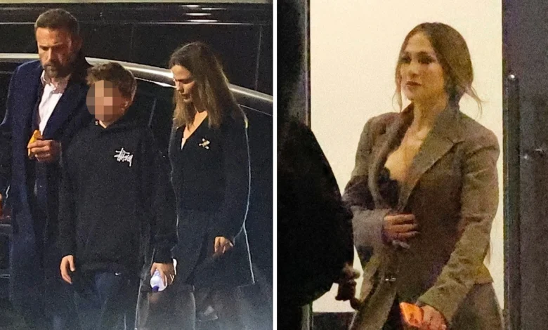 Ben Affleck Sees Both Jennifer Garner and Jennifer Lopez at Son Samuel's Show