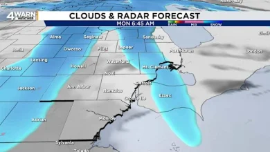 Bitter cold continues with snow chances moving into Metro Detroit for Monday Morning