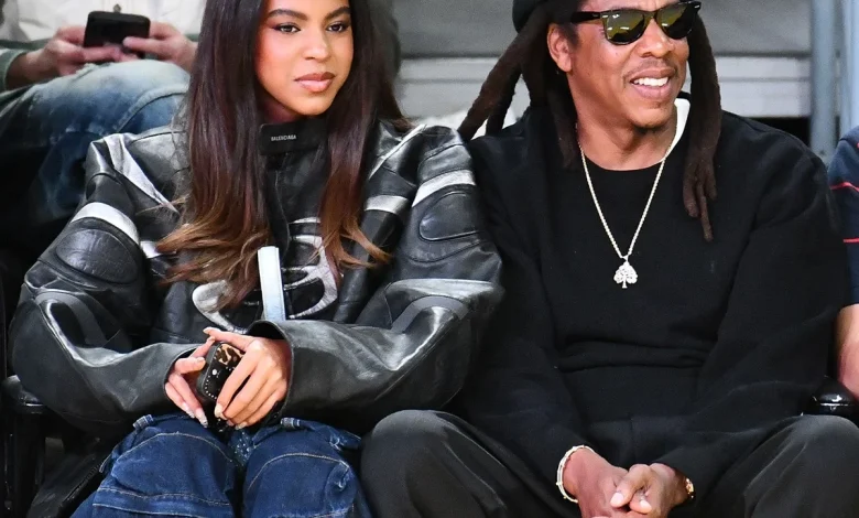Blue Ivy Carter Is Beyoncé’s Twin During Courtside Outing With Jay-Z