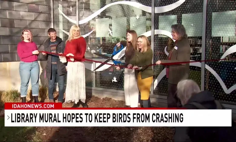 Boise unveils bird-safe mural at library to prevent bird strikes