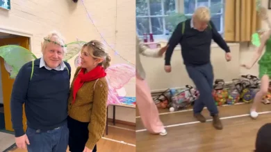 Boris Johnson Wears Wings, Attempts 'Cha Cha Slide' For Daughter's Birthday