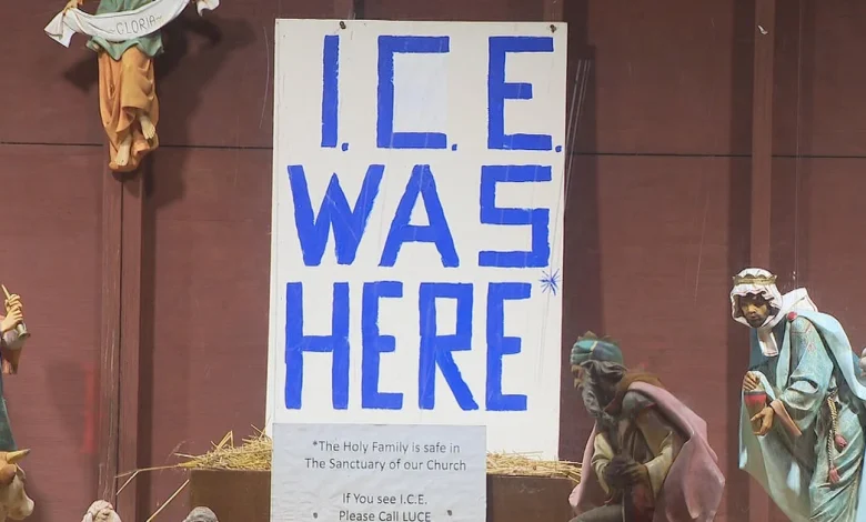 Boston Archbishop to meet with priest over controversial "ICE was here" nativity scene