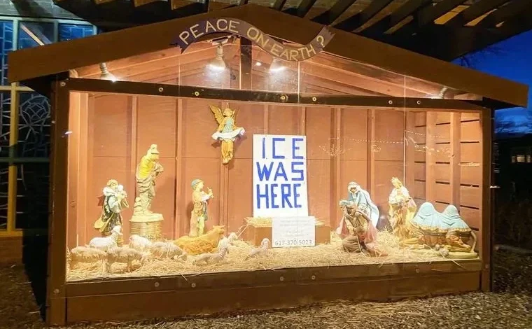Boston-area pastor refuses to remove anti-ICE Nativity scene
