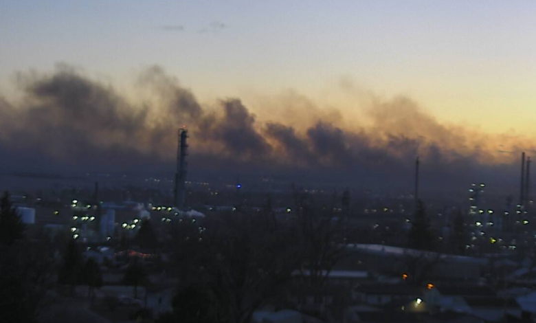 Breaking: Large fire just south of Cheyenne area