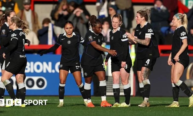 Brighton & Hove Albion 0-3 Chelsea: Sonia Bompastor's side end winless WSL run with comfortable victory