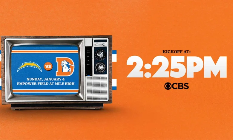 Broncos' Week 18 matchup vs. Chargers set for Sunday, Jan. 4