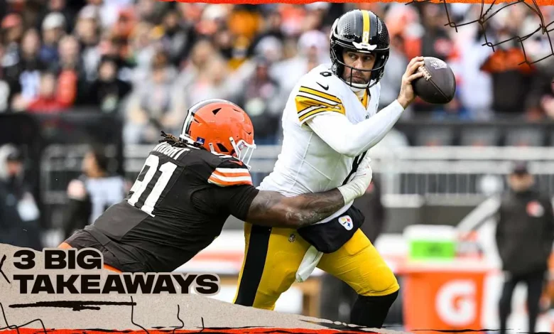 Browns’ defense shuts down the Steelers’ in Week 17 win