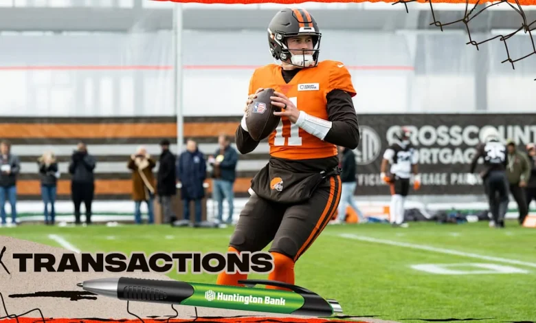 Browns elevate TE Sal Cannella and QB Bailey Zappe