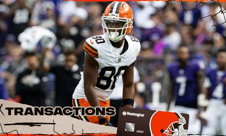 Browns sign WR Jamari Thrash and waive G Garrett Dellinger - Cleveland Browns