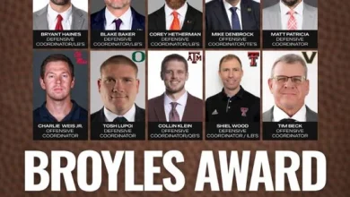 Broyles Award announces 15 semifinalists