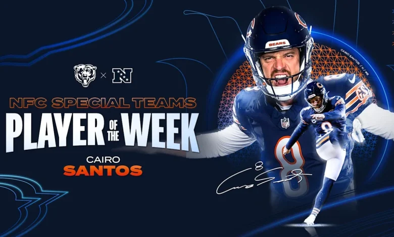 Cairo Santos tabbed NFC Special Teams Player of the Week