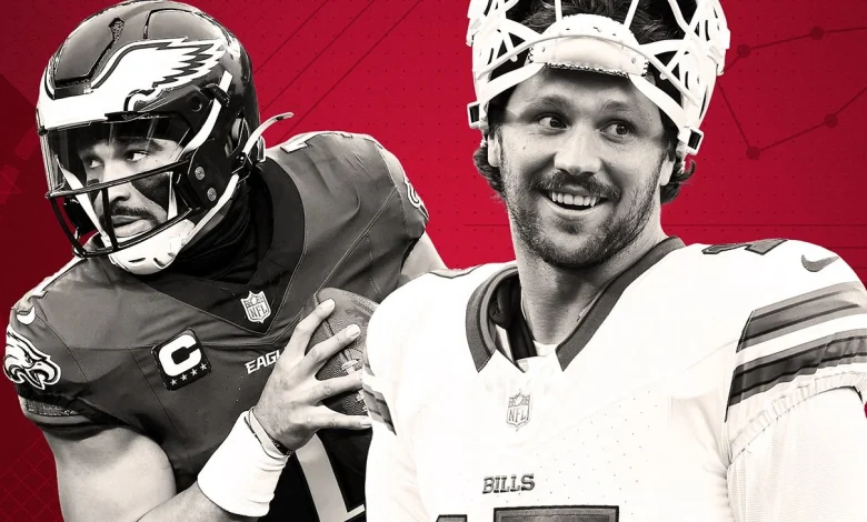 Can Jalen Hurts or Josh Allen break the career rushing TD record?