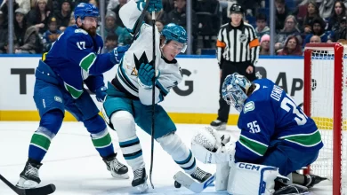 Canucks' home-ice woes continue in loss to Sharks: 'Not good enough'