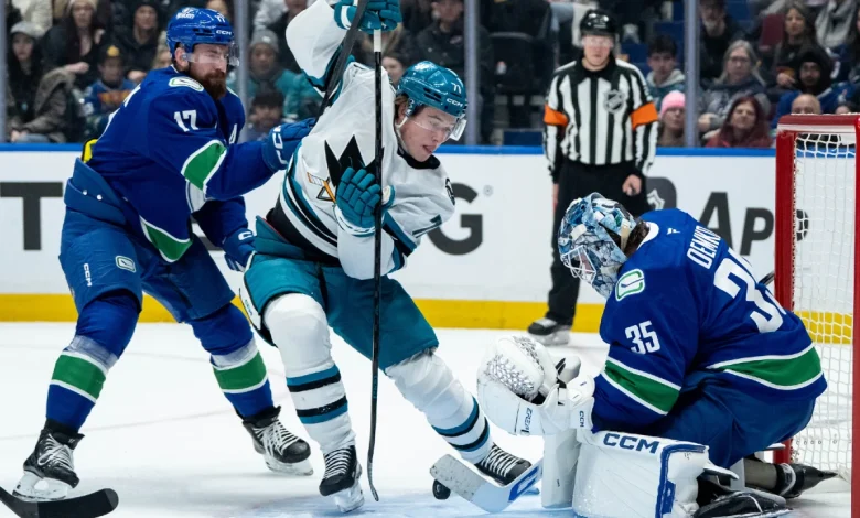 Canucks' home-ice woes continue in loss to Sharks: 'Not good enough'