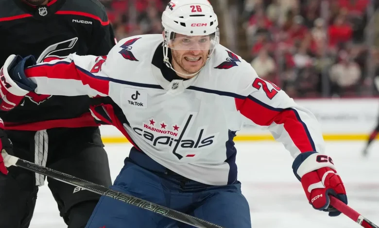 Capitals Activate Dowd From Injured Reserve, Center Expected To Return vs. Sharks