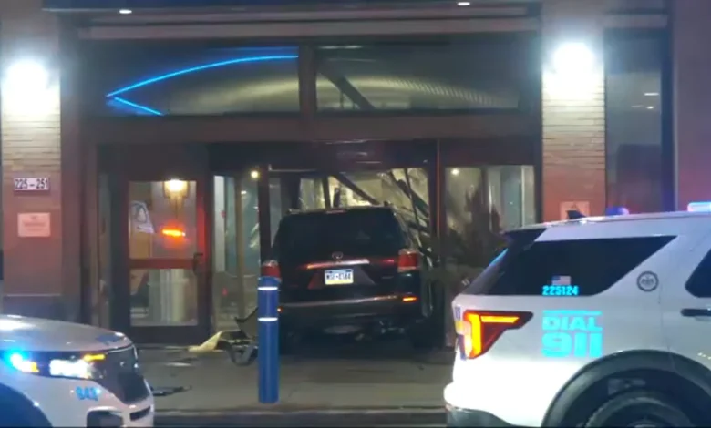 Car crashes into Drexel University building in Center City