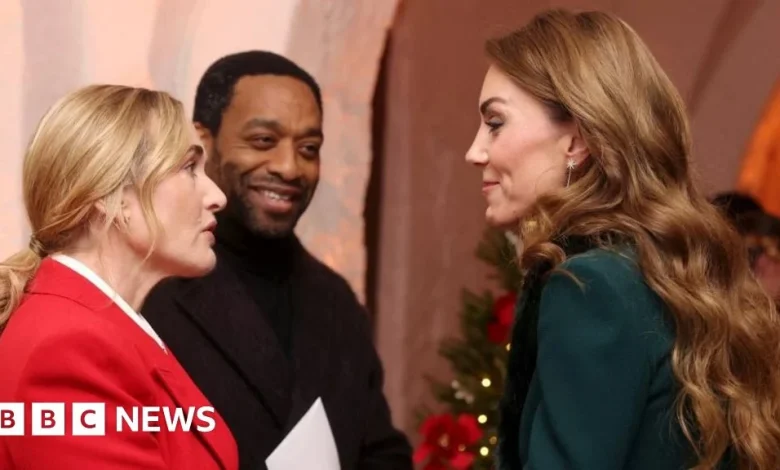 Catherine joined by stars and charity heroes for Christmas carol concert