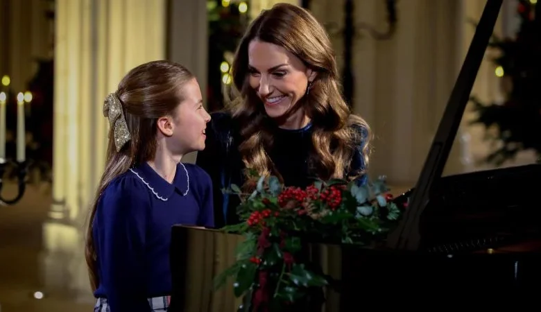 Catherine, the Princess of Wales, and Princess Charlotte perform piano duet for Christmas carol service