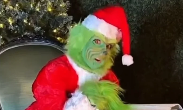 Celine Dion Wears Grinch Costume and Sings 'All by Myself' on Christmas