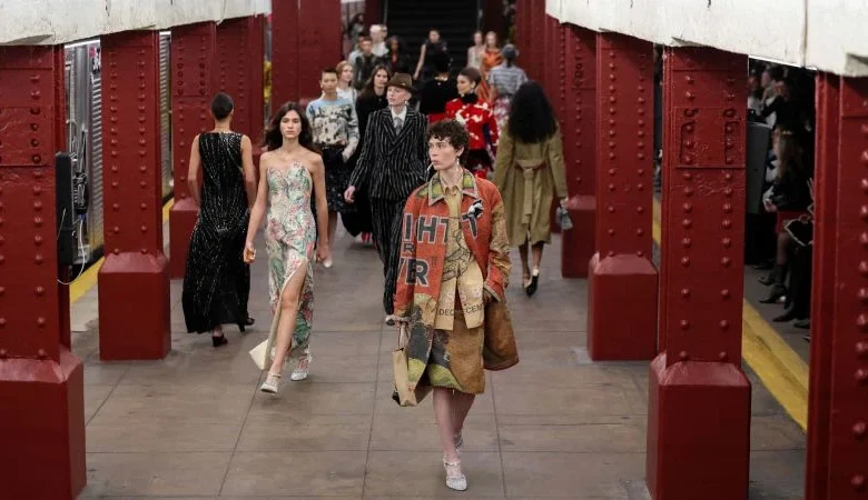 Chanel stages show in New York City subway