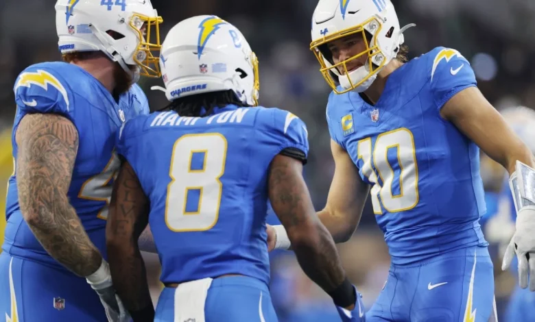 Chargers pull ahead in OT to defeat Eagles in tight MNF win
