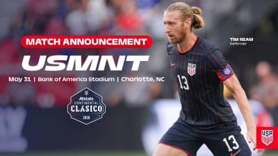Charlotte to Host United States Men’s National Team Friendly Ahead of 2026 FIFA World Cup