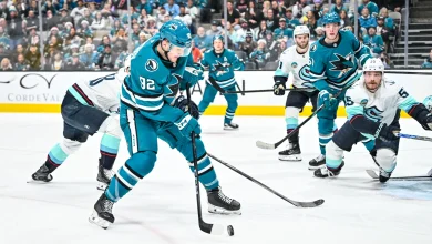 Chernyshov Scores First NHL Goal; Sharks Snap Losing Streak v. Canucks