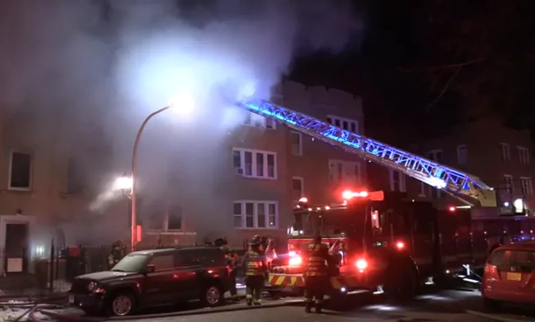 Chicago firefighter hurt while battling fire in Humboldt Park near Lawndale and Division, officials say