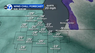 Chicago weather, wind chill today: Cold Weather Advisory, Winter Weather Advisory issued amid dangerous Chicago wind chill temps