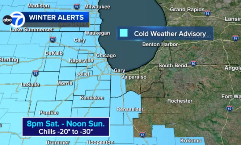 Chicago wind chill warning: Cold Weather Advisory issued as Chicago weather forecast calls for snow, dangerous temps this weekend