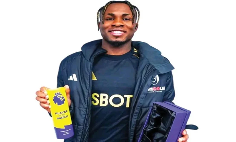 Chukwueze relishes EPL MOTM award