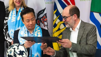 City of Vancouver and Vancouver Whitecaps FC sign MOU for new stadium project at Hastings Racecourse Park
