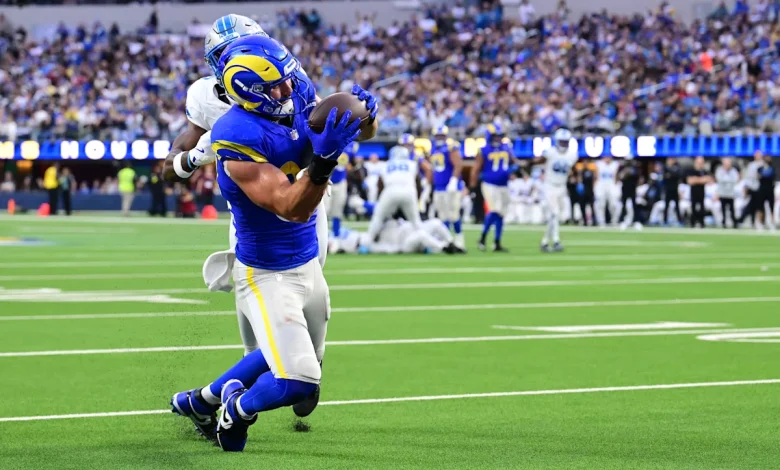 Colby Parkinson pulls off controversial touchdown catch for Rams to help spark late run vs. Lions