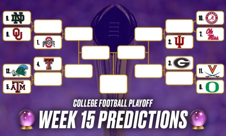 College Football Playoff rankings predictions: What Week 15's CFP top 25, bracket could look like entering conference championships