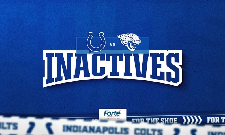 Colts announce 7 inactive players for Week 14 game vs. Jacksonville Jaguars