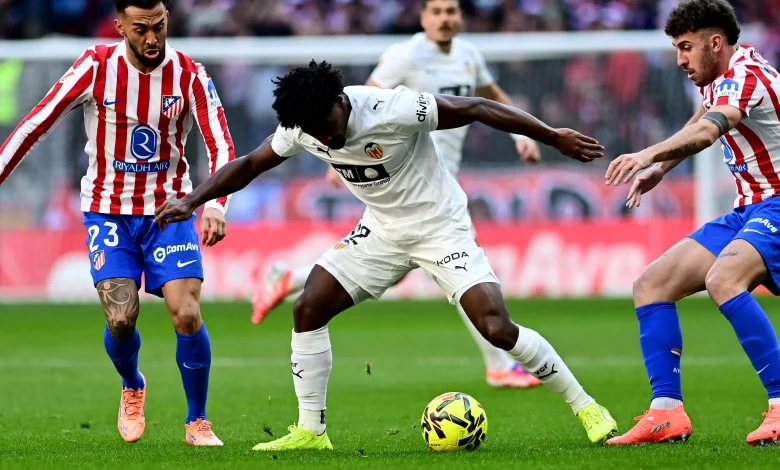 Con Giuliano, Julián, Nico González y Molina de arranque, el Atlético Madrid ya juega con el Valencia