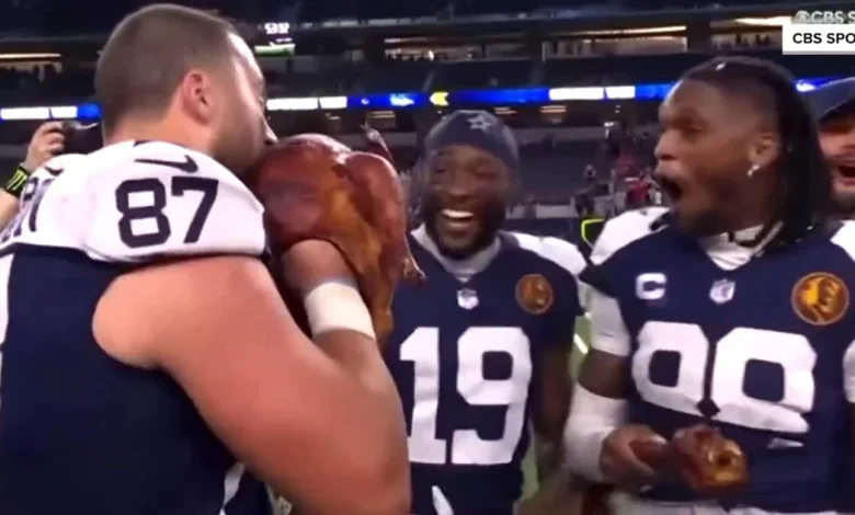 Cowboys’ Star Raises Eyebrows With Thanksgiving Turkey Antics