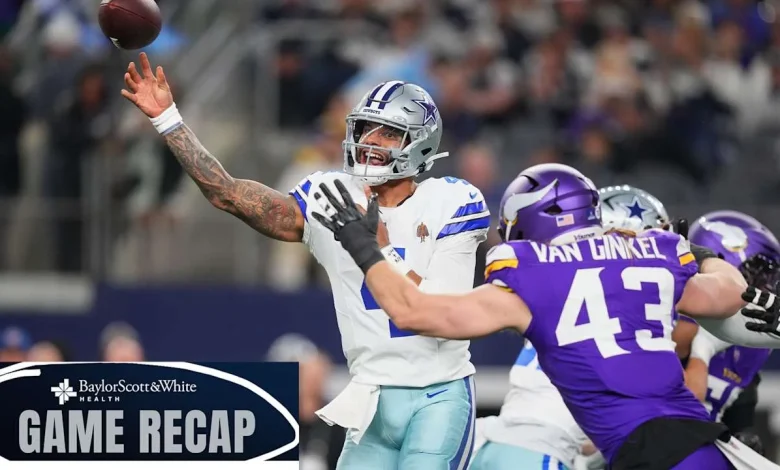 Cowboys lose to Vikings, 34-26