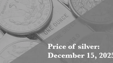 Current price of silver as of Monday, December 15, 2025