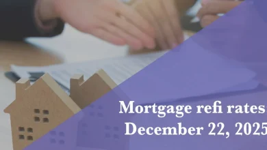 Current refi mortgage rates report for Dec. 22, 2025