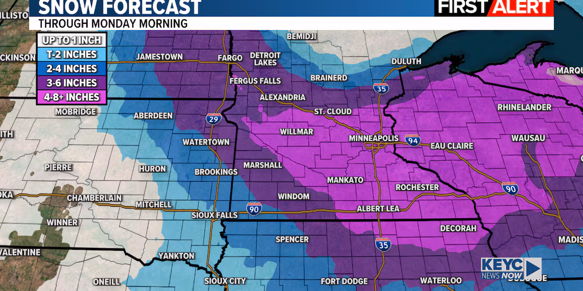 Dangerous winter storm underway today through Monday morning