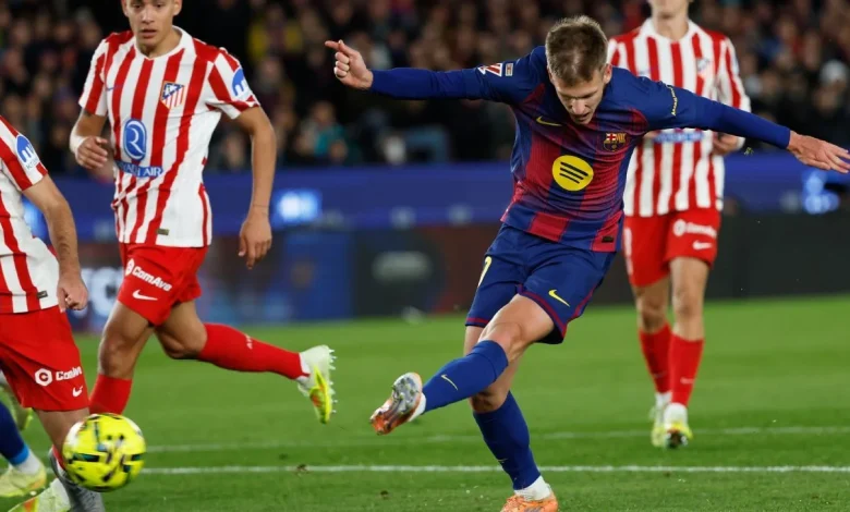 Dani Olmo: gol y lesión en Barcelona ante Atlético de Madrid por LaLiga