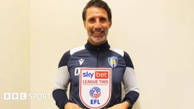 Danny Cowley: Colchester United boss wins manager of the month award to mark 100th game